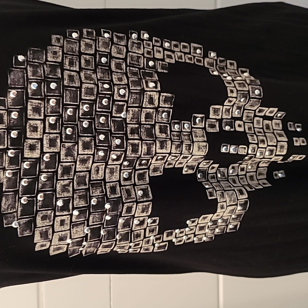 Skeleton Head Racer Back Tank Top - Picture 2 of 7